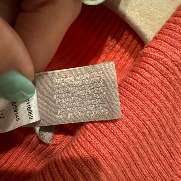 Chico’s Soft Orange Turtleneck Sweater Size 1 (M) - Picture 10 of 13